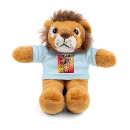 Willie & The Poor Boys 8" Plush Stuffed Animal – Choose 1 of 6 with Colorful T-Shirt