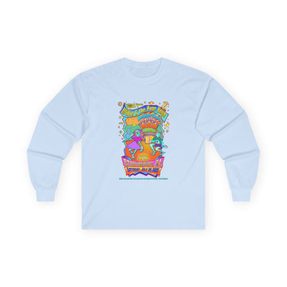 Unisex Long Sleeve Tee - 2025 Reunion Hand-Drawn Front with "Music & Memories" Artwork Back (Various Colors Available)