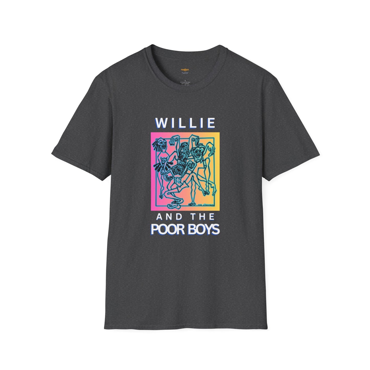 Solid Colors - "40 Years of Music & Memories" Artwork Back with Logo Front - Softstyle T-Shirt (Various Colors Available)