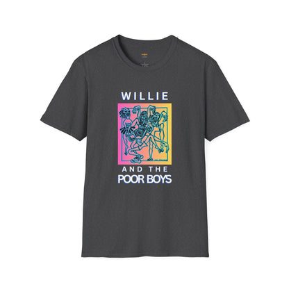 Solid Colors - "40 Years of Music & Memories" Artwork Back with Logo Front - Softstyle T-Shirt (Various Colors Available)
