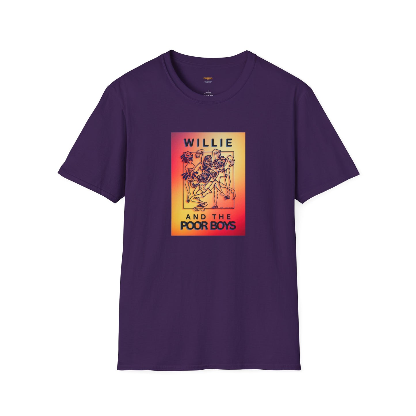 Solid Colors - "40 Years of Music & Memories" Back with Full Color Logo Front - Softstyle T-Shirt (Various Colors Available)