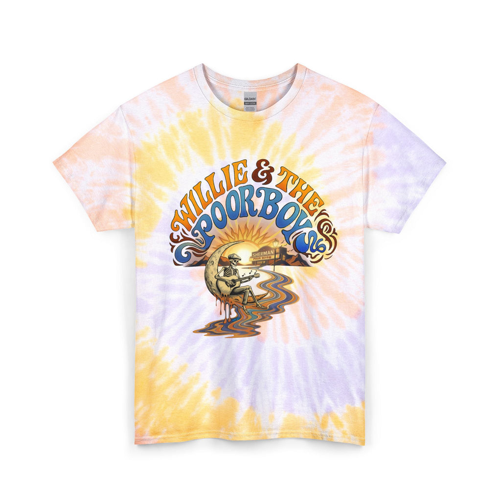 Unisex Willie & The Poor Boys Winding Road Artwork Tie Dye Softstyle Cotton Tee