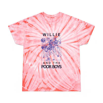 Tie-Dye "One More Saturday Night" Vintage Band Photo Back with Front Logo - Unisex T-Shirt (4 colors available)