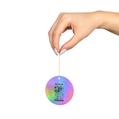 Tie-Dye Ceramic Ornament – 2-Sided Willie & The Poor Boys Reunion Keepsake