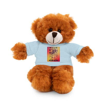 Willie & The Poor Boys 8" Plush Stuffed Animal – Choose 1 of 6 with Colorful T-Shirt