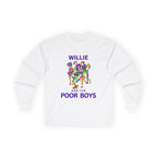 Medium Weight Long Sleeve Tee - Willie & The Poor Boys Sherman Reunion Artwork
