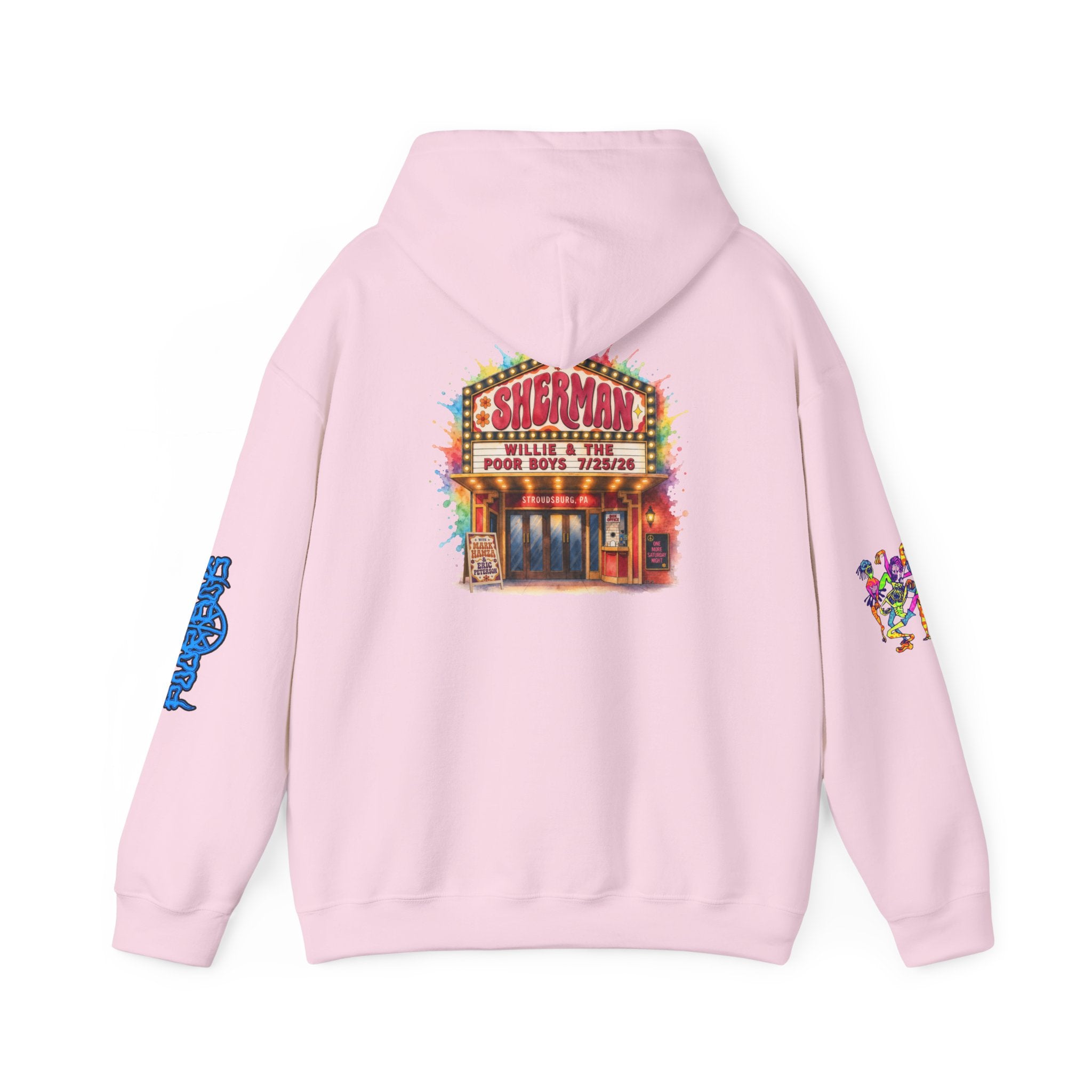 Unisex Willie & The Poor Boys Sherman Reunion Artwork Hoodie Sweatshirt