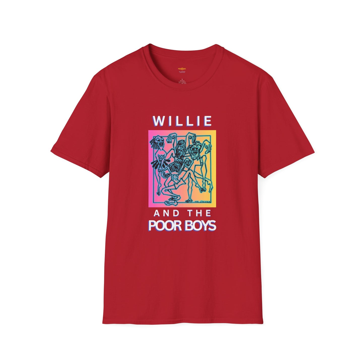 Solid Colors - "40 Years of Music & Memories" Artwork Back with Logo Front - Softstyle T-Shirt (Various Colors Available)