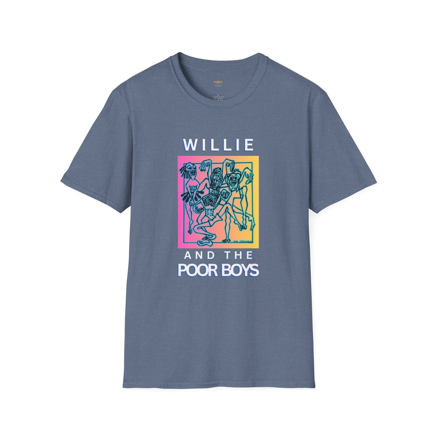 Solid Colors - "40 Years of Music & Memories" Artwork Back with Logo Front - Softstyle T-Shirt (Various Colors Available)