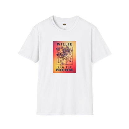 Solid Colors - "40 Years of Music & Memories" Back with Full Color Logo Front - Softstyle T-Shirt (Various Colors Available)