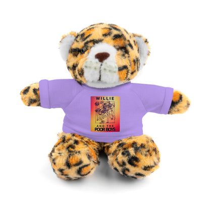 Willie & The Poor Boys 8" Plush Stuffed Animal – Choose 1 of 6 with Colorful T-Shirt