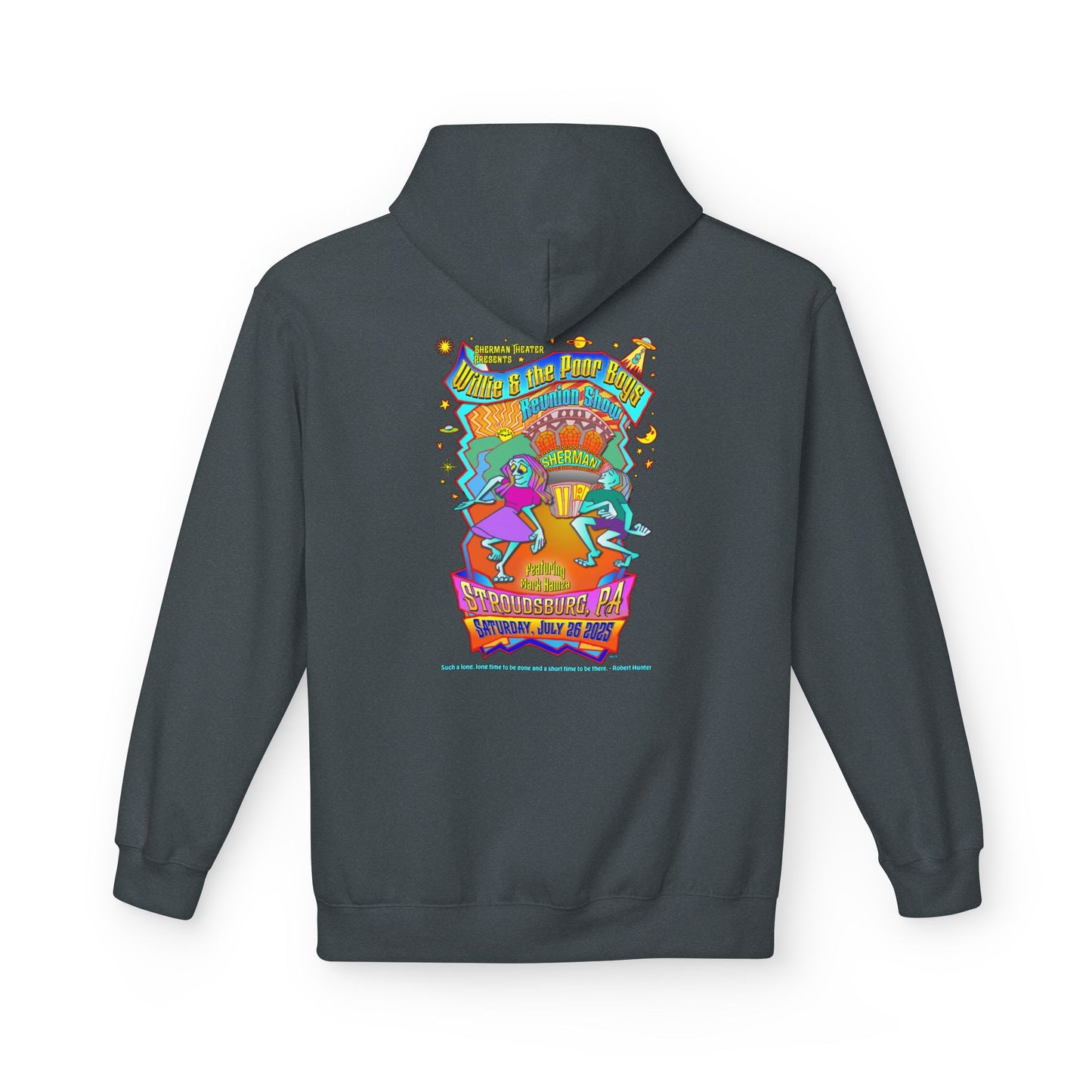 Unisex Reunion Hoodie – 2025 Reunion Poster Design Back with Front Logo (Various Colors Available)