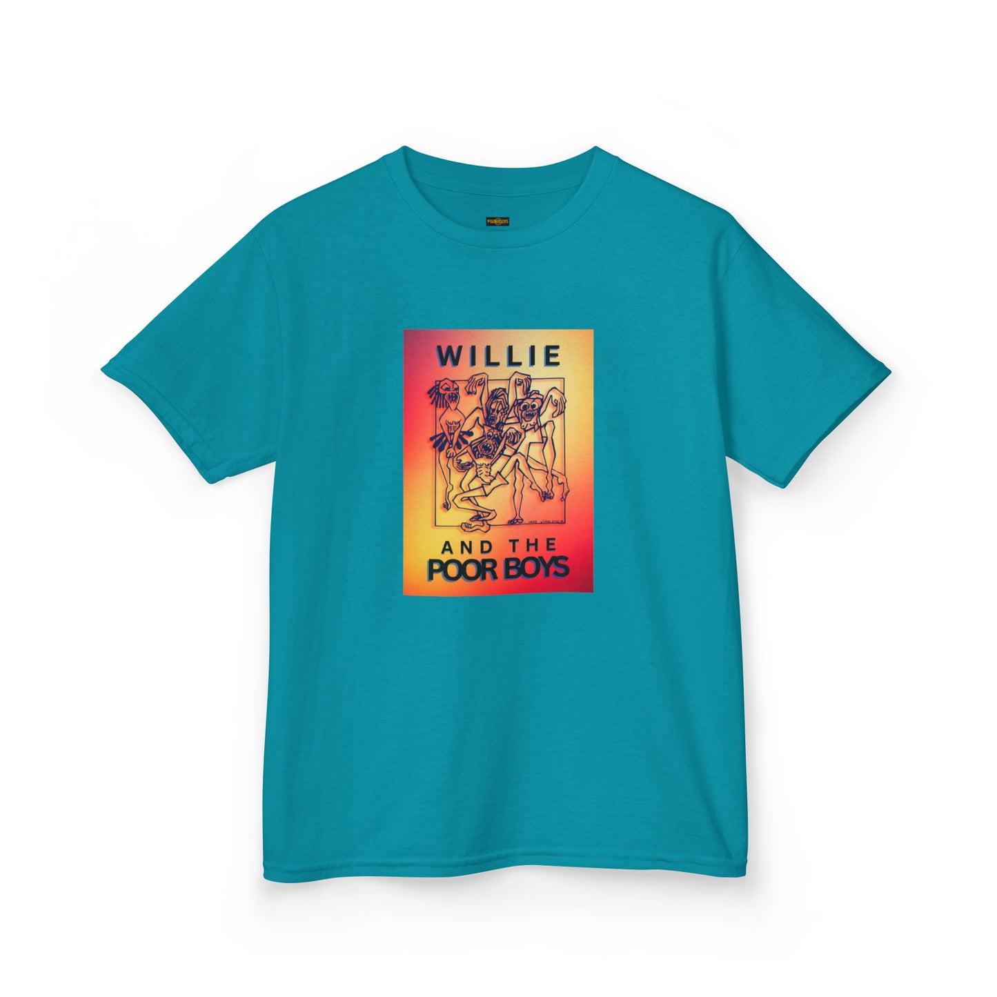 Kids Tee - "One More Saturday Night" with Instruments Artwork Back & Band Logo Front