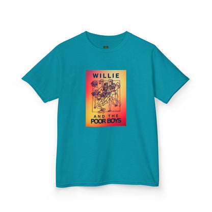 Kids Tee - "One More Saturday Night" with Instruments Artwork Back & Band Logo Front