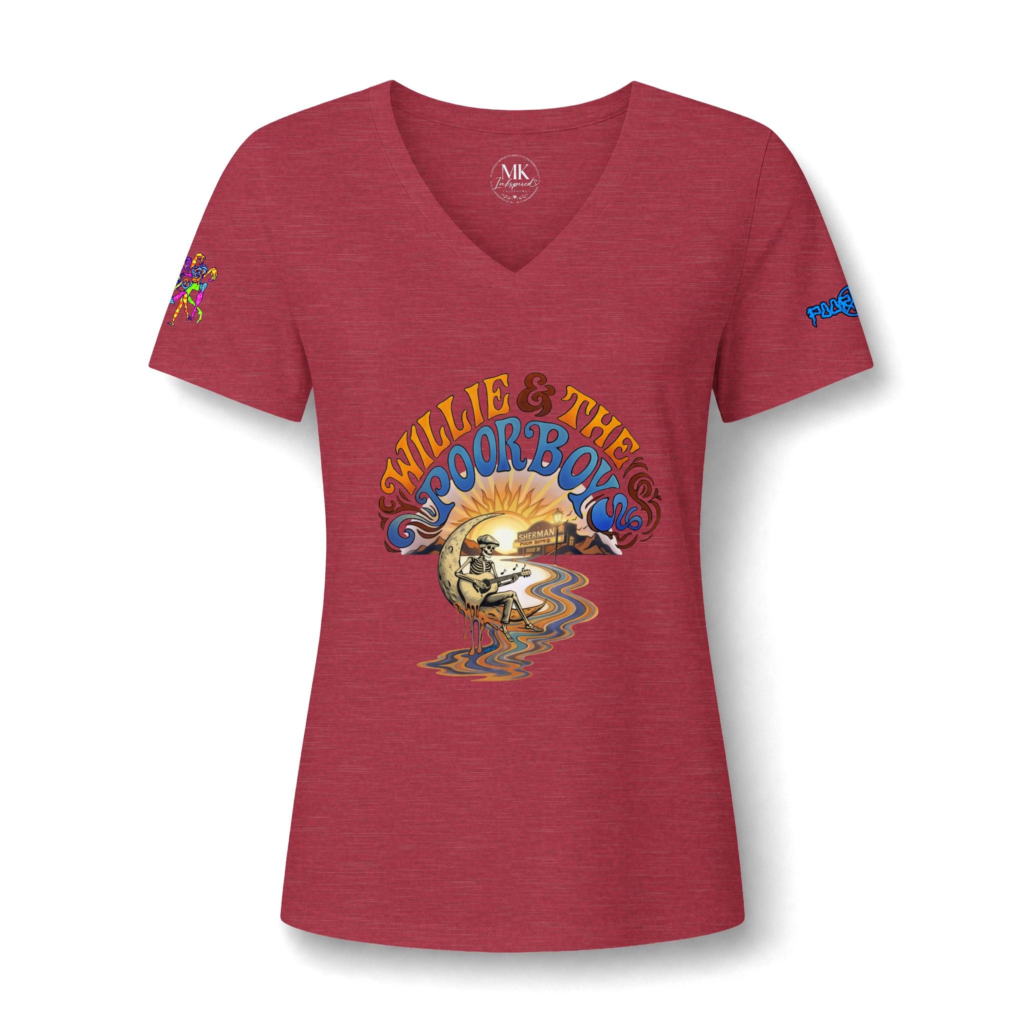 Willie & The Poor Boys Reunion 2026 - Women’s V-Neck Tee