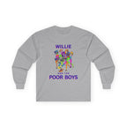 Medium Weight Long Sleeve Tee - Willie & The Poor Boys Sherman Reunion Artwork