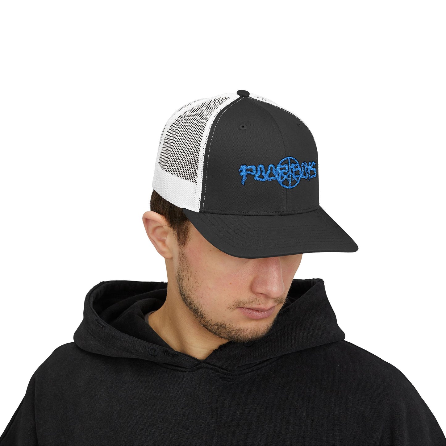 Poor Boys Logo Snapback Trucker Cap / Mesh Back