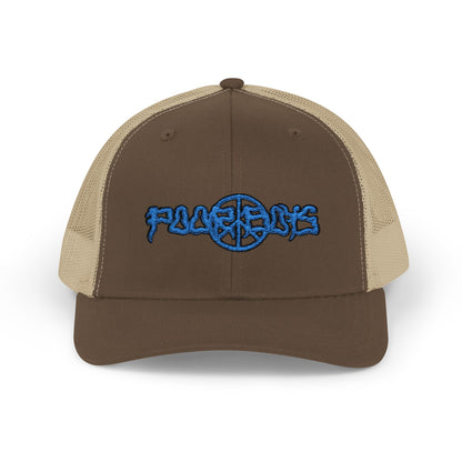 Poor Boys Logo Snapback Trucker Cap / Mesh Back