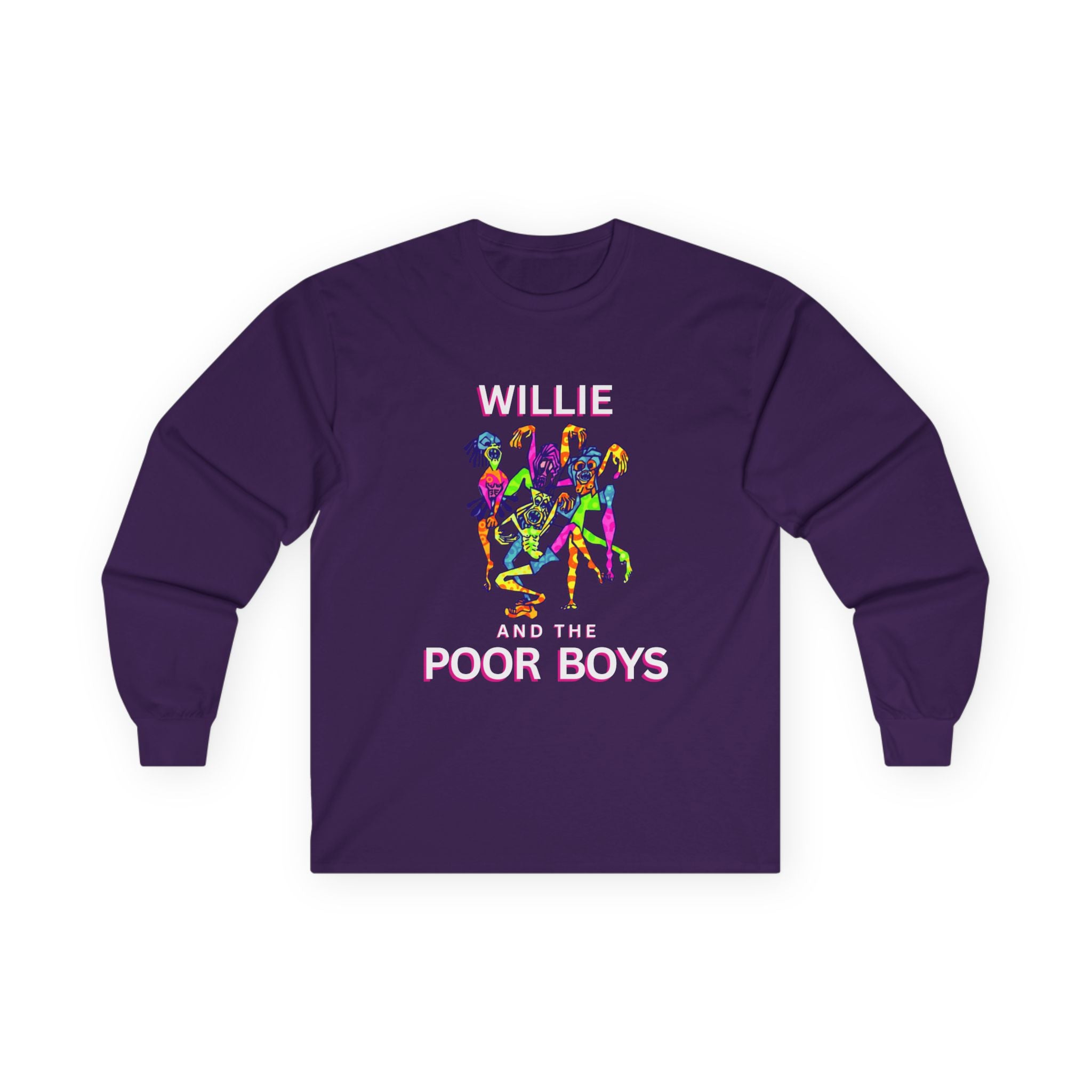 Medium Weight Long Sleeve Tee - Willie & The Poor Boys Sherman Reunion Artwork