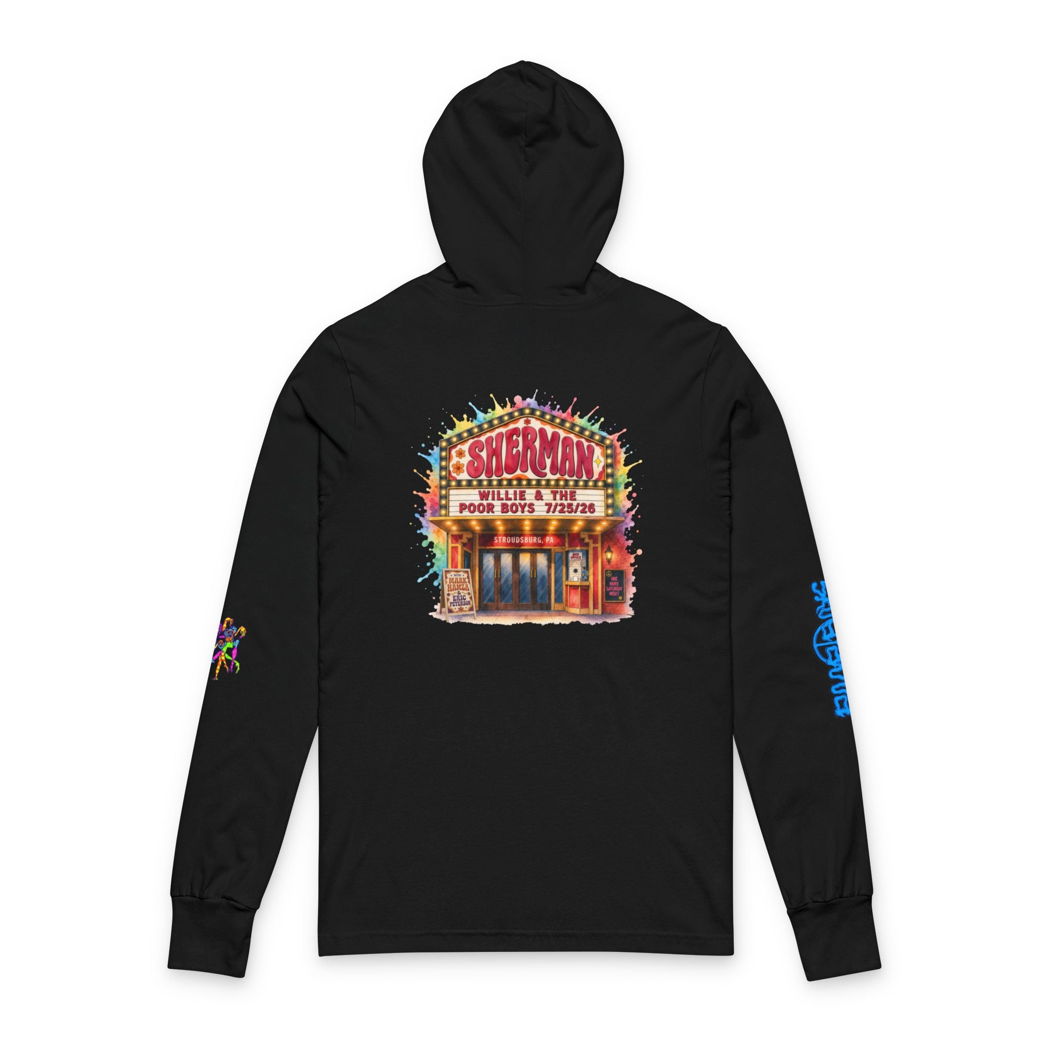 Willie & The Poor Boys Classic Logo Splash Hooded Long Sleeve Tee