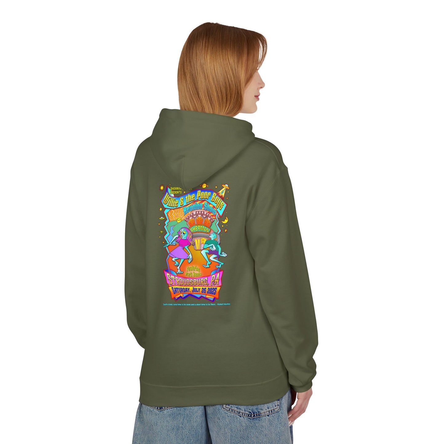 Unisex Reunion Hoodie – 2025 Reunion Poster Design Back with Front Logo (Various Colors Available)
