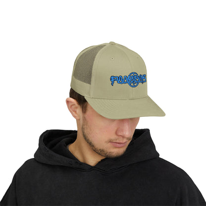 Poor Boys Logo Snapback Trucker Cap / Mesh Back