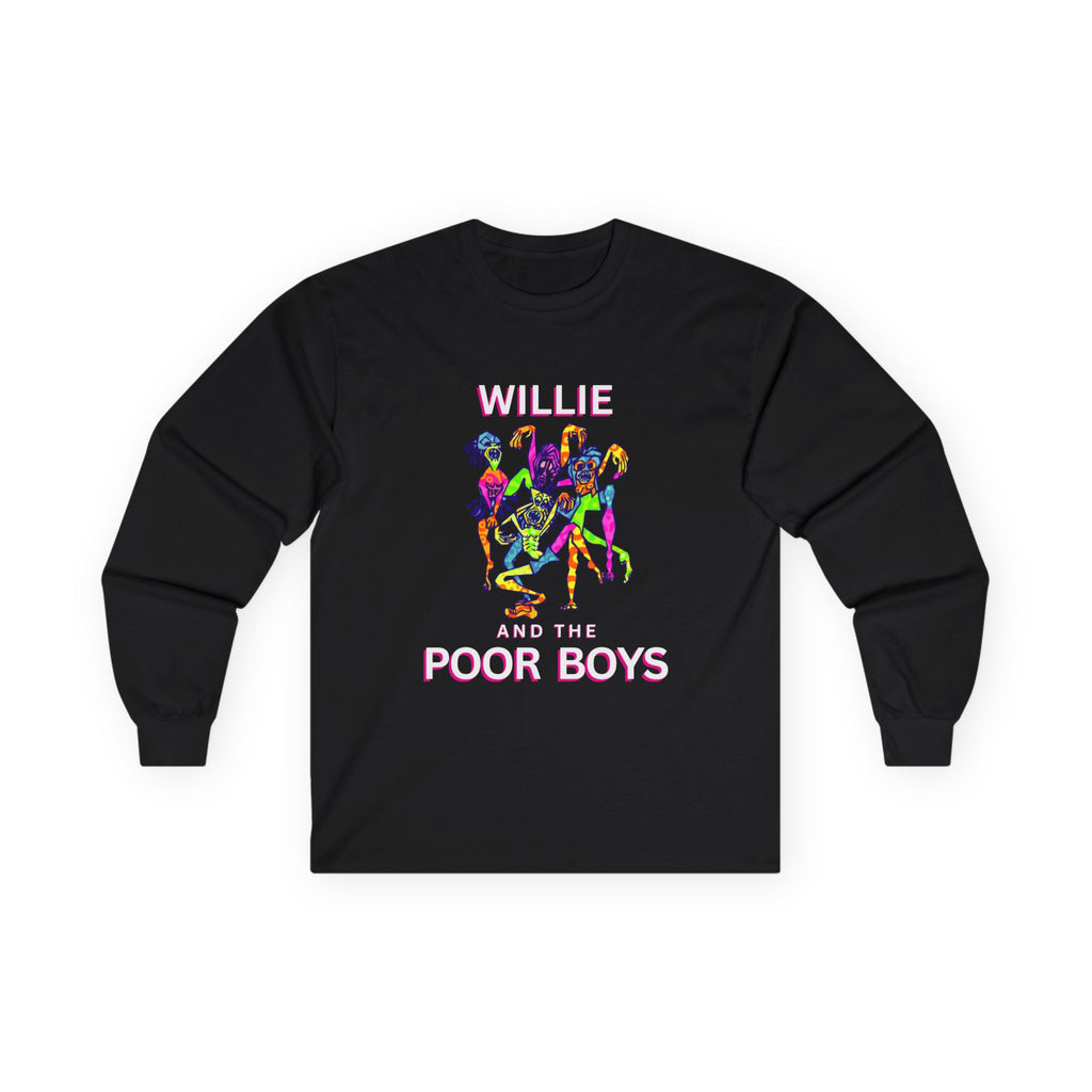 Medium Weight Long Sleeve Tee - Willie & The Poor Boys Sherman Reunion Artwork