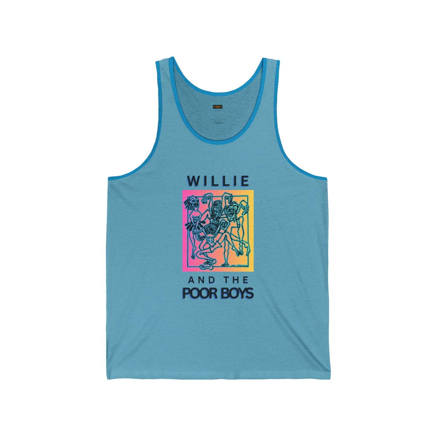 Unisex "Music & Memories" Artwork Back with Logo Front - Jersey Tank Top