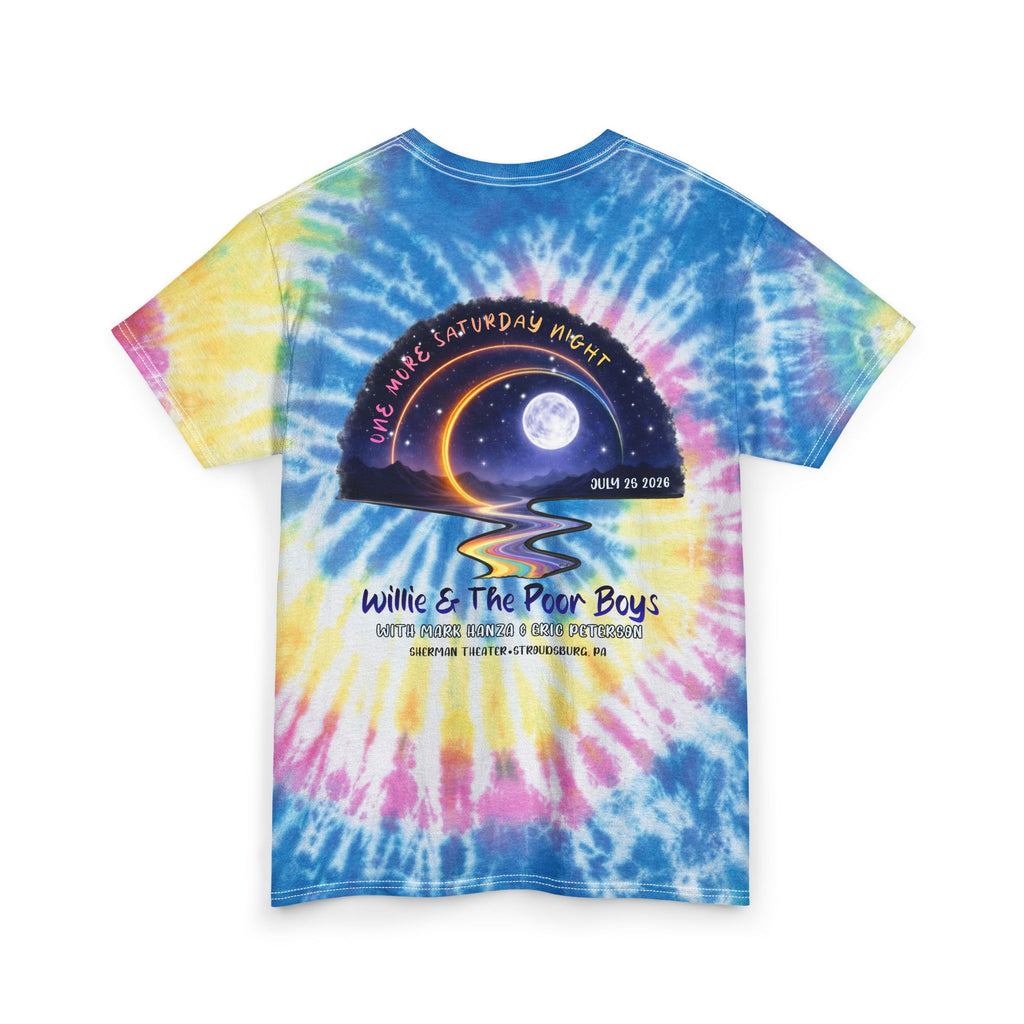 Unisex Willie & The Poor Boys Winding Road Artwork Tie Dye Softstyle Cotton Tee