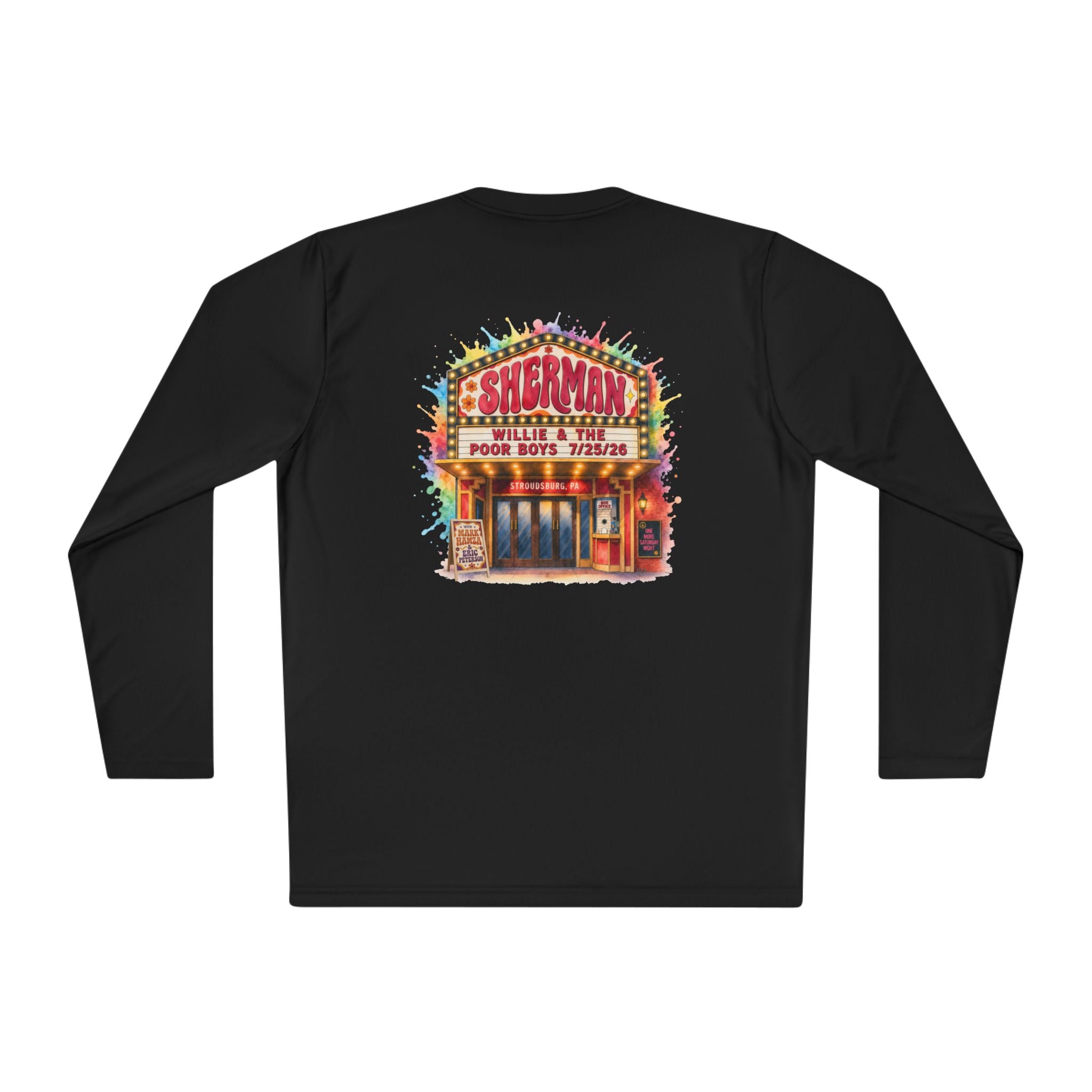 Lightweight Willie & The Poor Boys Sherman Reunion Artwork Long Sleeve Tee