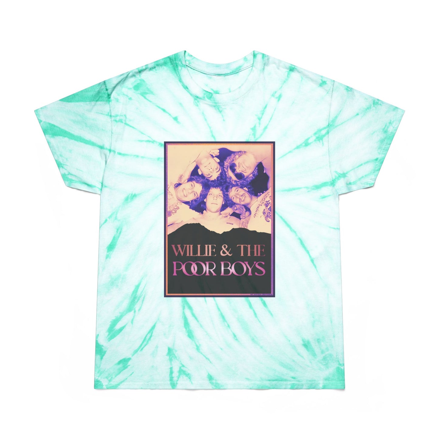 Tie-Dye - Vintage Photo Front with "Music & Memories" Artwork Back  - Unisex T-Shirt (4 colors available)