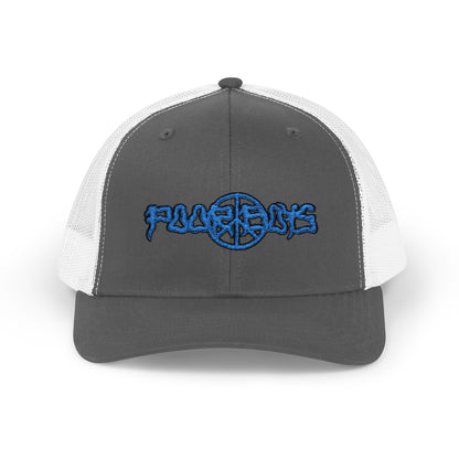 Poor Boys Logo Snapback Trucker Cap / Mesh Back