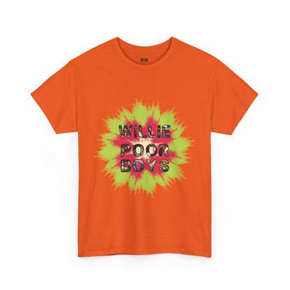 Photo Collage Band Name Front with Tie-Dye Burst & 40 Years of Music & Memories Back – Unisex T-Shirt (Various Colors Available)