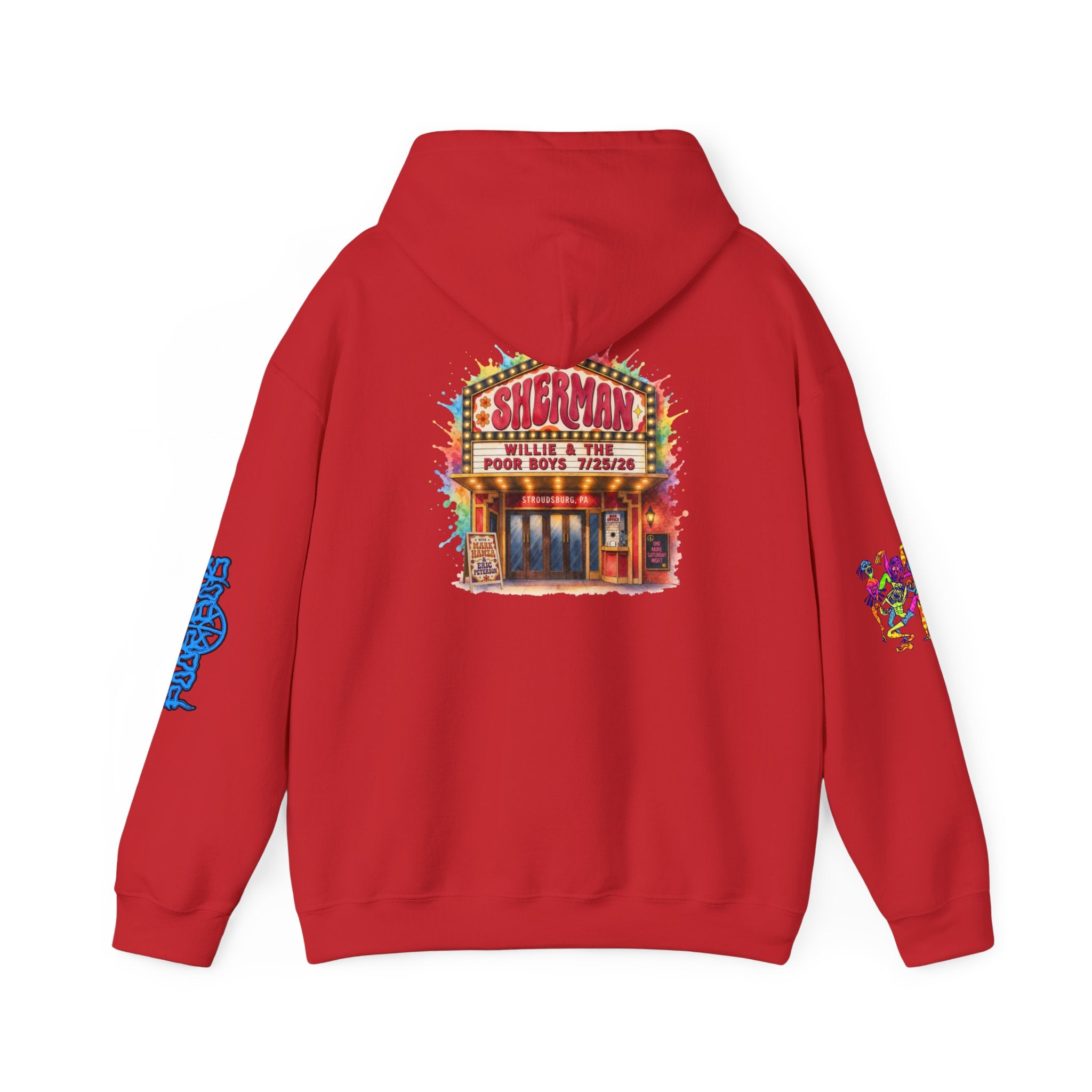 Unisex Willie & The Poor Boys Sherman Reunion Artwork Hoodie Sweatshirt