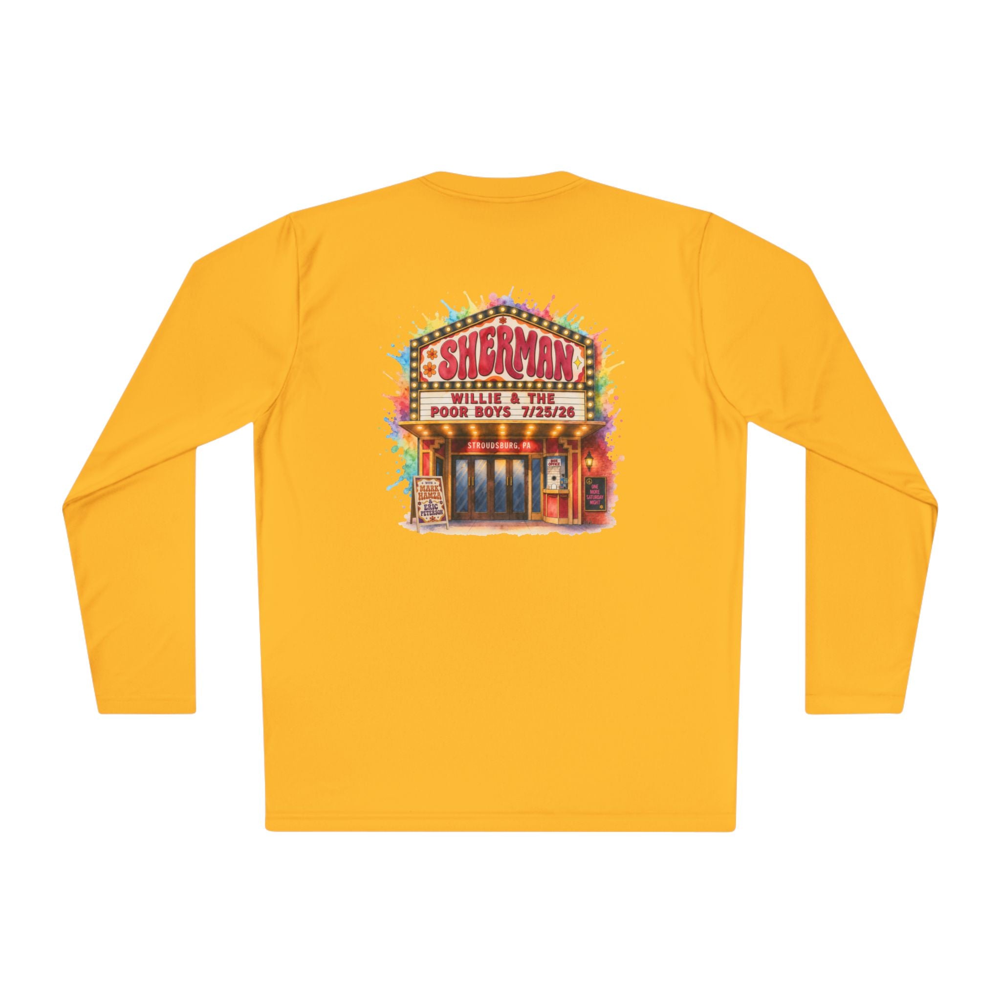Lightweight Willie & The Poor Boys Sherman Reunion Artwork Long Sleeve Tee