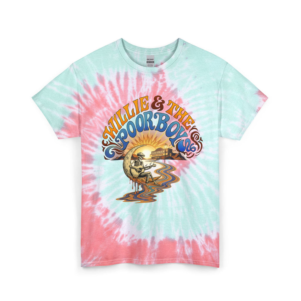 Unisex Willie & The Poor Boys Winding Road Artwork Tie Dye Softstyle Cotton Tee