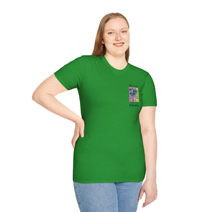 Solid Colors – 2025 Reunion Tee with Hand-Drawn Back Design and Pocket-Size Front Logo Softstyle T-Shirt (Various Colors Available)