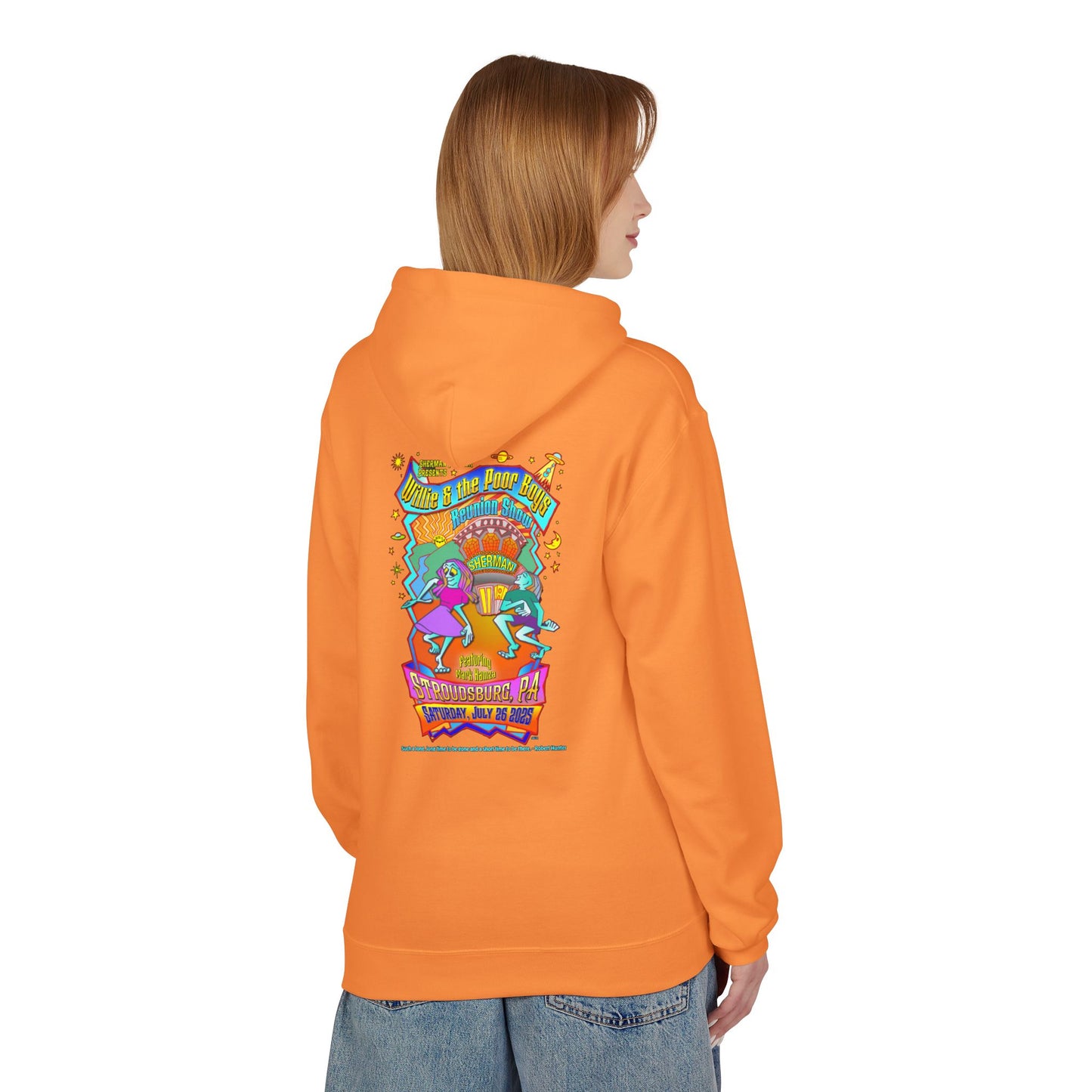 Unisex Reunion Hoodie – 2025 Reunion Poster Design Back with Front Logo (Various Colors Available)