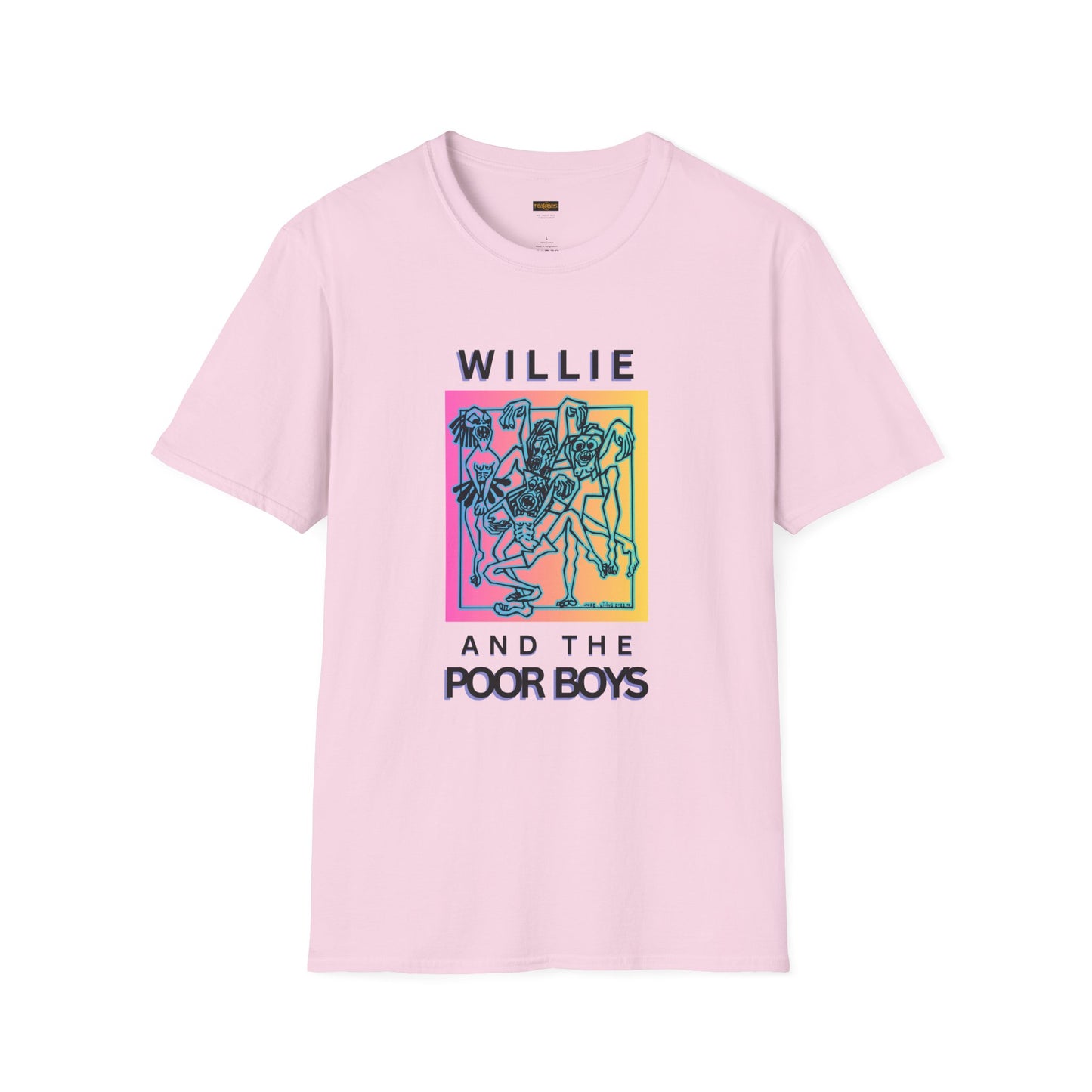 Solid Colors - "40 Years of Music & Memories" Artwork Back with Logo Front - Softstyle T-Shirt (Various Colors Available)
