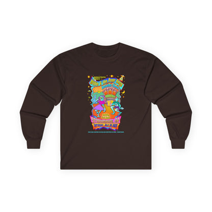 Unisex Long Sleeve Tee - 2025 Reunion Hand-Drawn Front with "Music & Memories" Artwork Back (Various Colors Available)