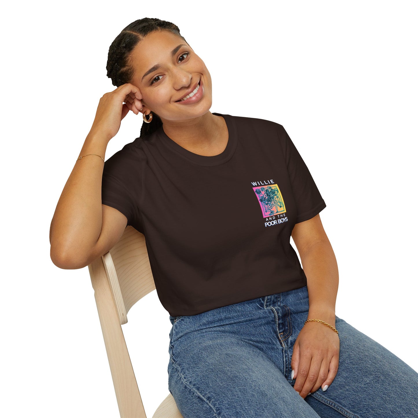Solid Colors – 2025 Reunion Tee with Hand-Drawn Back Design and Pocket-Size Front Logo Softstyle T-Shirt (Various Colors Available)