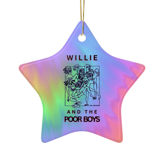 Tie-Dye Ceramic Ornament – 2-Sided Willie & The Poor Boys Reunion Keepsake