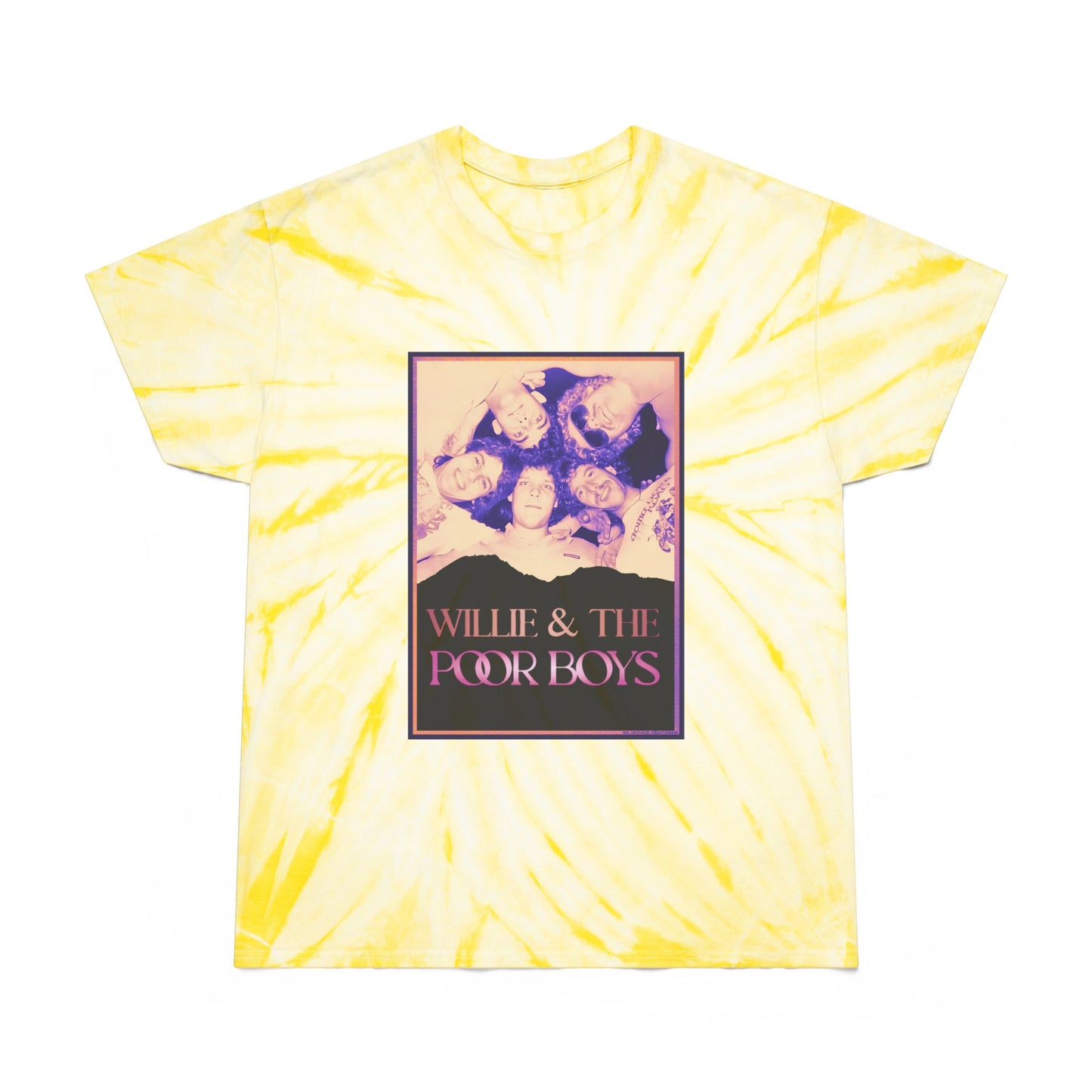 Tie-Dye - Vintage Photo Front with "Music & Memories" Artwork Back  - Unisex T-Shirt (4 colors available)