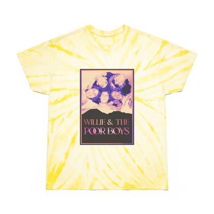 Tie-Dye - Vintage Photo Front with "Music & Memories" Artwork Back  - Unisex T-Shirt (4 colors available)