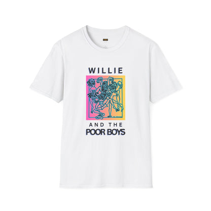 Solid Colors - "40 Years of Music & Memories" Artwork Back with Logo Front - Softstyle T-Shirt (Various Colors Available)