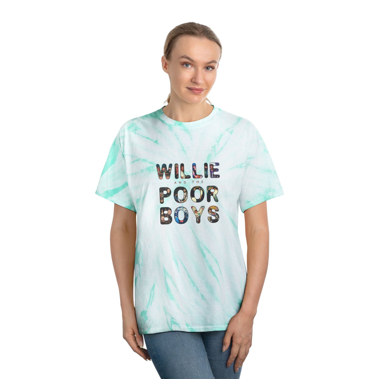 Tie-Dye - Photo Collage Band Name Front with the 2025 Reunion Hand-Drawn Back Design  - Unisex T-Shirt (4 colors available)