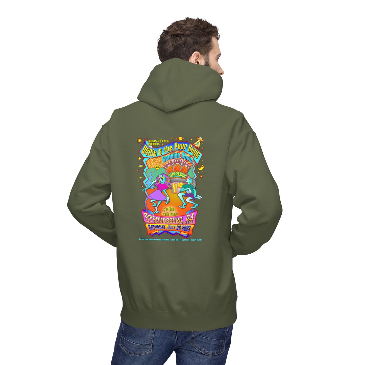 Unisex Reunion Hoodie – 2025 Reunion Poster Design Back with Front Logo (Various Colors Available)