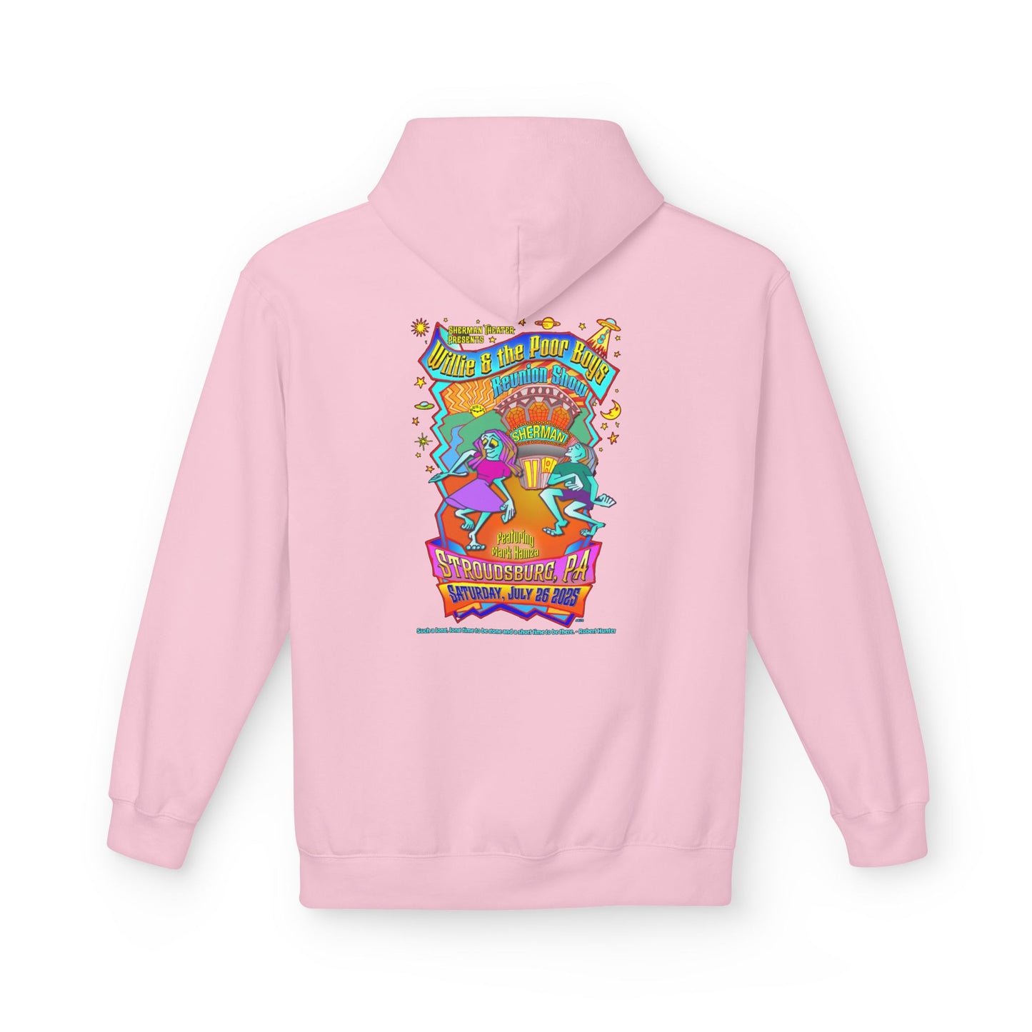 Unisex Reunion Hoodie – 2025 Reunion Poster Design Back with Front Logo (Various Colors Available)