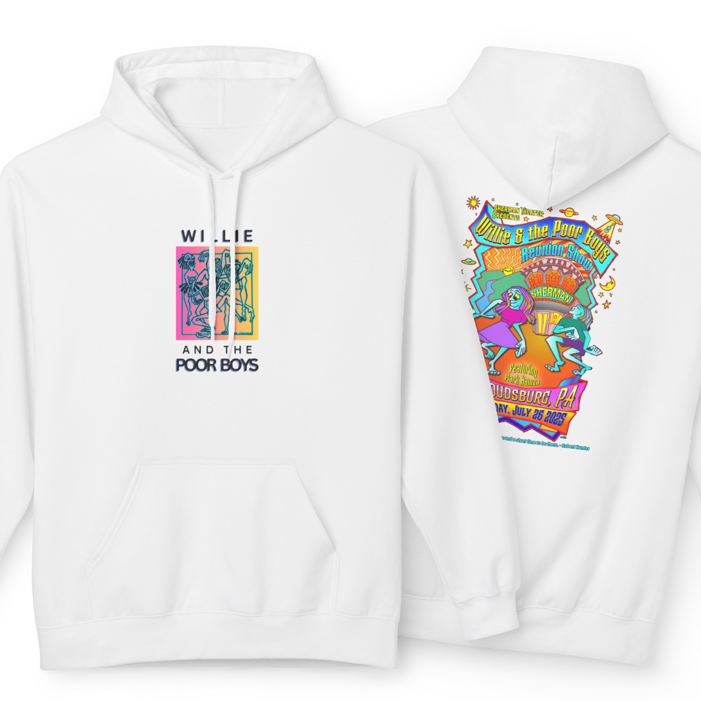 Unisex Reunion Hoodie – 2025 Reunion Poster Design Back with Front Logo (Various Colors Available)