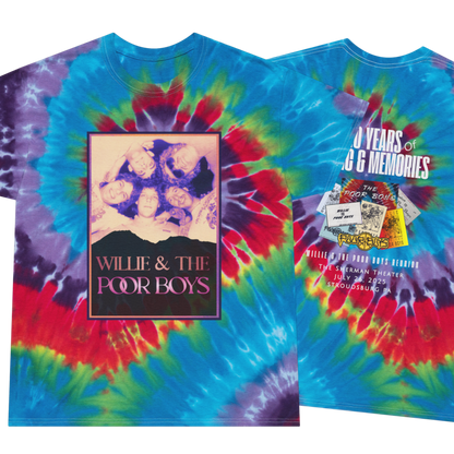 Tie-Dye Vintage Photo Front with Original Memorabilia Tribute Back (2 colors available)
